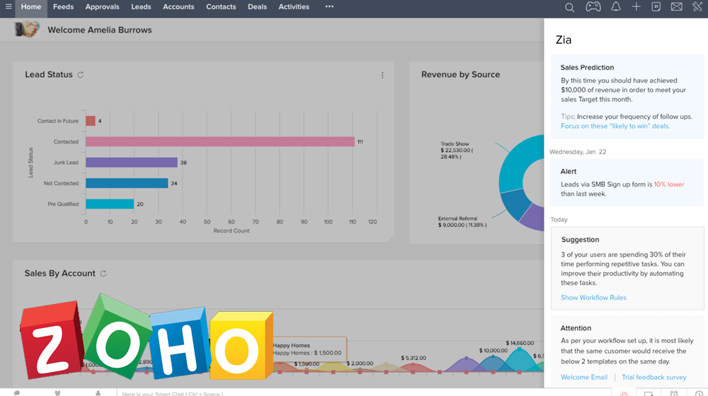 New Zoho Chatbot Zia Geared for Small Business Teams